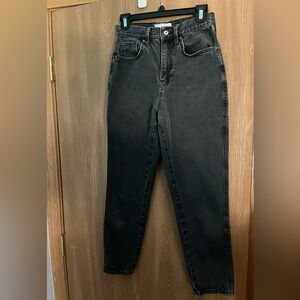 Black mom jeans, size 26, we the free brand free people